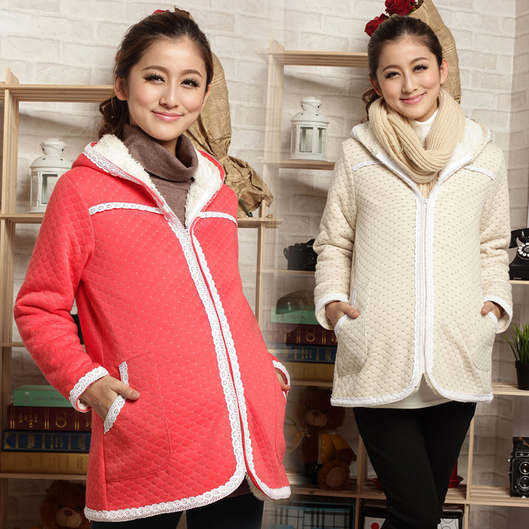 Autumn and winter  clothing   jacket outerwear  clothing 008 plus velvet thermal  free shipping