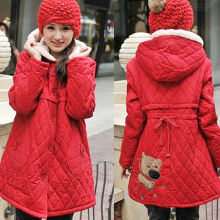 Autumn and winter  clothing  winter  wadded jacket  cotton-padded jacket hooded  free shipping