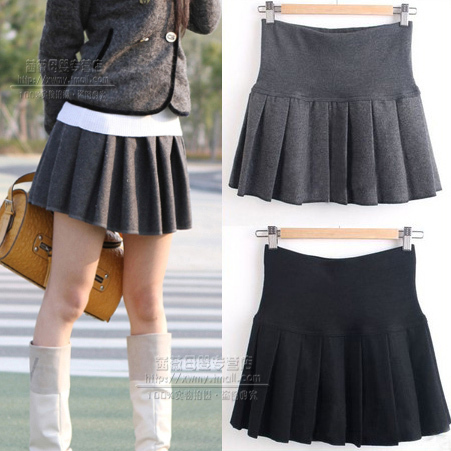 Autumn and winter fashion all-match pleated skirt maternity short skirt bust skirt woolen material maternity clothing winter