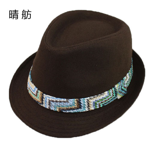 Autumn and winter fashion fluid fedoras british style casual women's fedoras male gentleman hat custoary