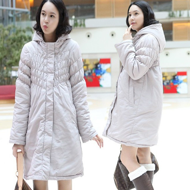 Autumn and winter fashion maternity clothing maternity thickening wadded jacket with a hood maternity top cotton-padded jacket