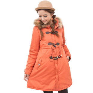 Autumn and winter fashion maternity clothing maternity wadded jacket maternity plus velvet thickening maternity cotton-padded