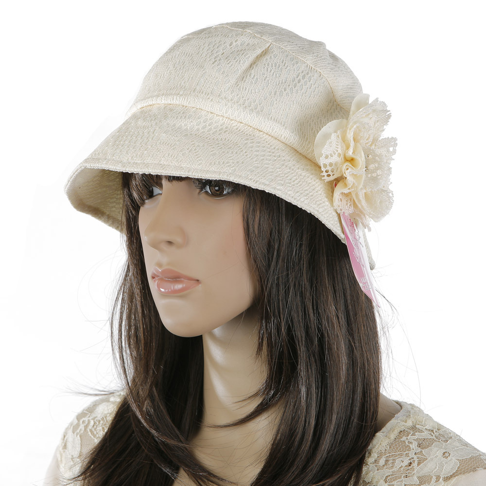 Autumn and winter hat women's vintage lace flower sunbonnet casual bucket hats bucket hat sun hat