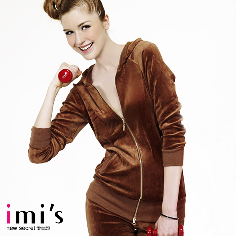 Autumn and winter imis amelie strawberry chocolate sleepwear lounge long-sleeve top im45601