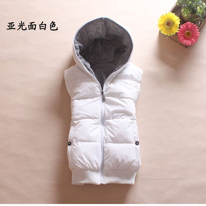 Autumn and winter lovers vest slim reversible vest down cotton vest