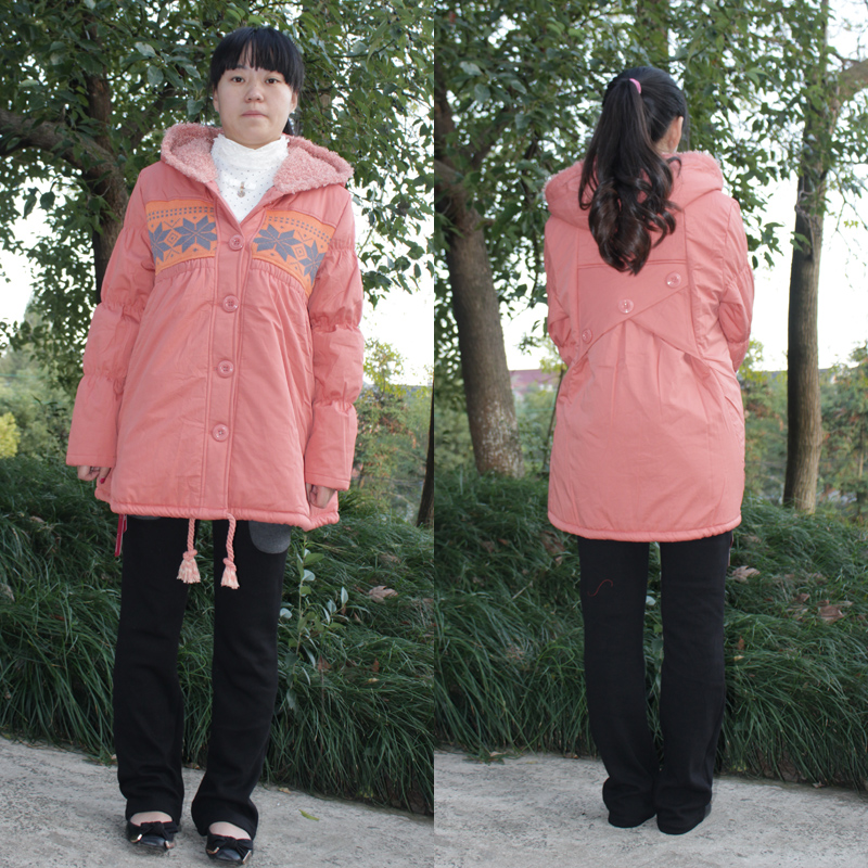 Autumn and winter maternity clothing fashion maternity wadded jacket plus size outerwear overcoat cotton-padded jacket 85729
