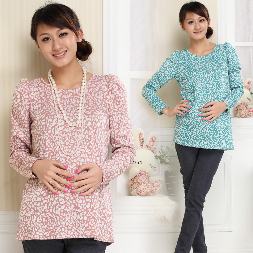 Autumn and winter maternity clothing maternity top long design maternity basic shirt maternity t-shirt