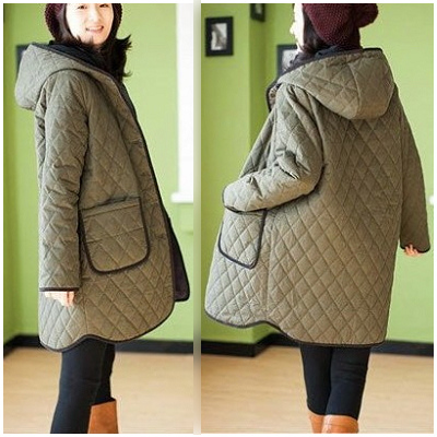 Autumn and winter maternity clothing new arrival with a hood maternity wadded jacket plus size thermal maternity outerwear