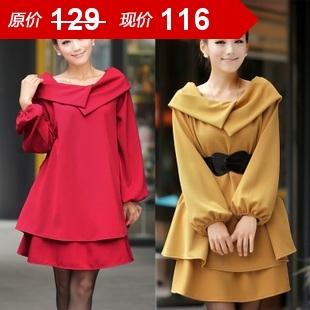 Autumn and winter maternity clothing woolen all-match fashion maternity cloak woolen maternity overcoat outerwear