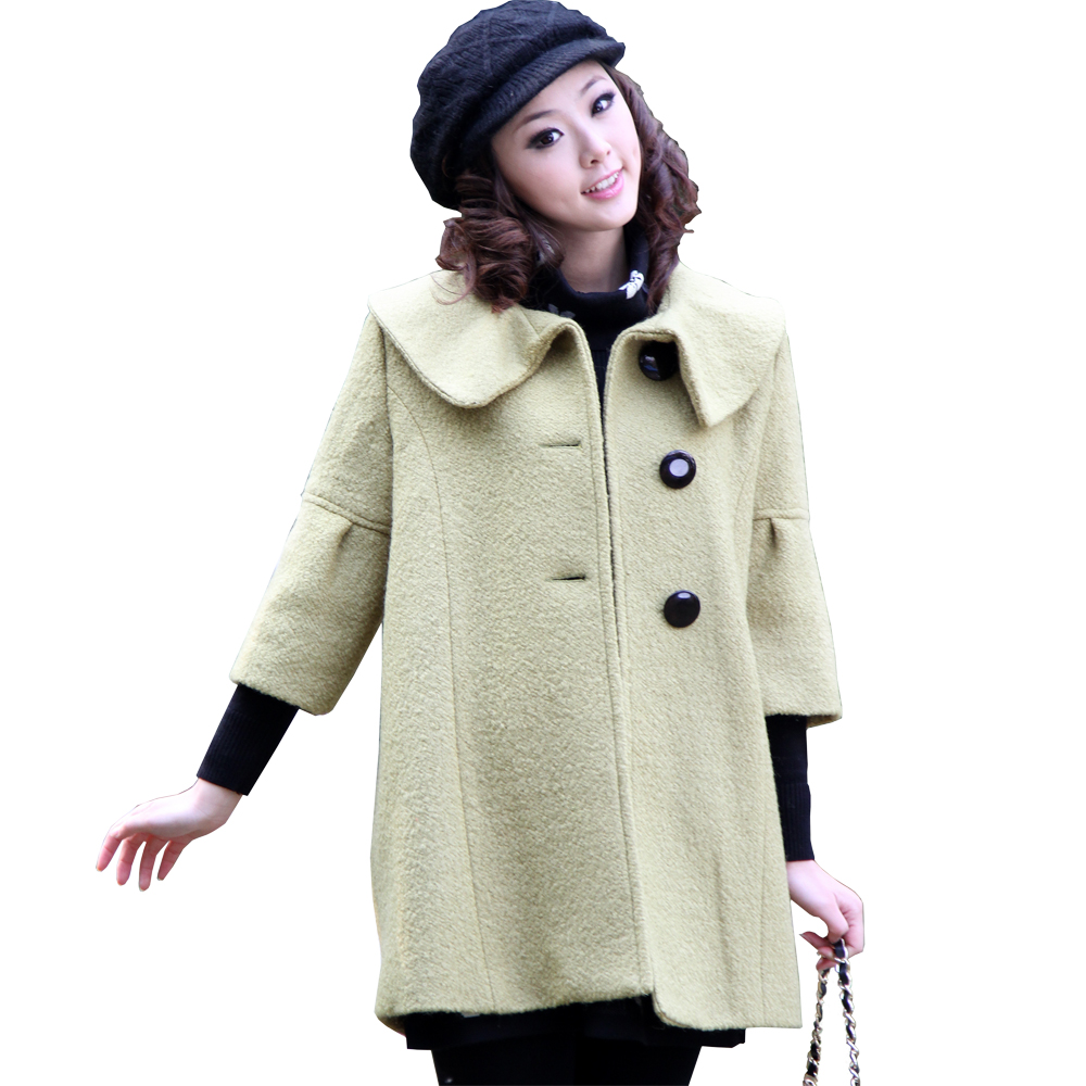 Autumn and winter maternity clothing woolen overcoat maternity overcoat maternity outerwear