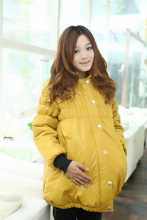 Autumn and winter maternity top maternity thickening wadded jacket maternity clothing maternity outerwear thermal cotton-padded
