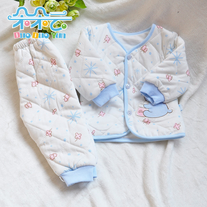 Autumn and winter modal cotton-padded baby thermal set newborn wadded jacket set tt23003