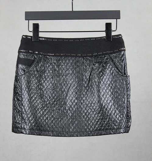 Autumn and winter new arrival all-match skirt casual cotton skirt elegant Women leather skirt 114n054 339