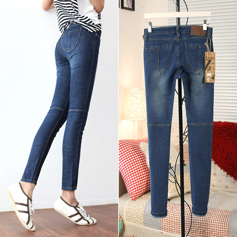 Autumn and winter new arrival slim skinny jeans pencil pants elastic pants female