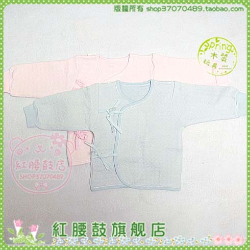 Autumn and winter newborn underwear romper clip wire thermal