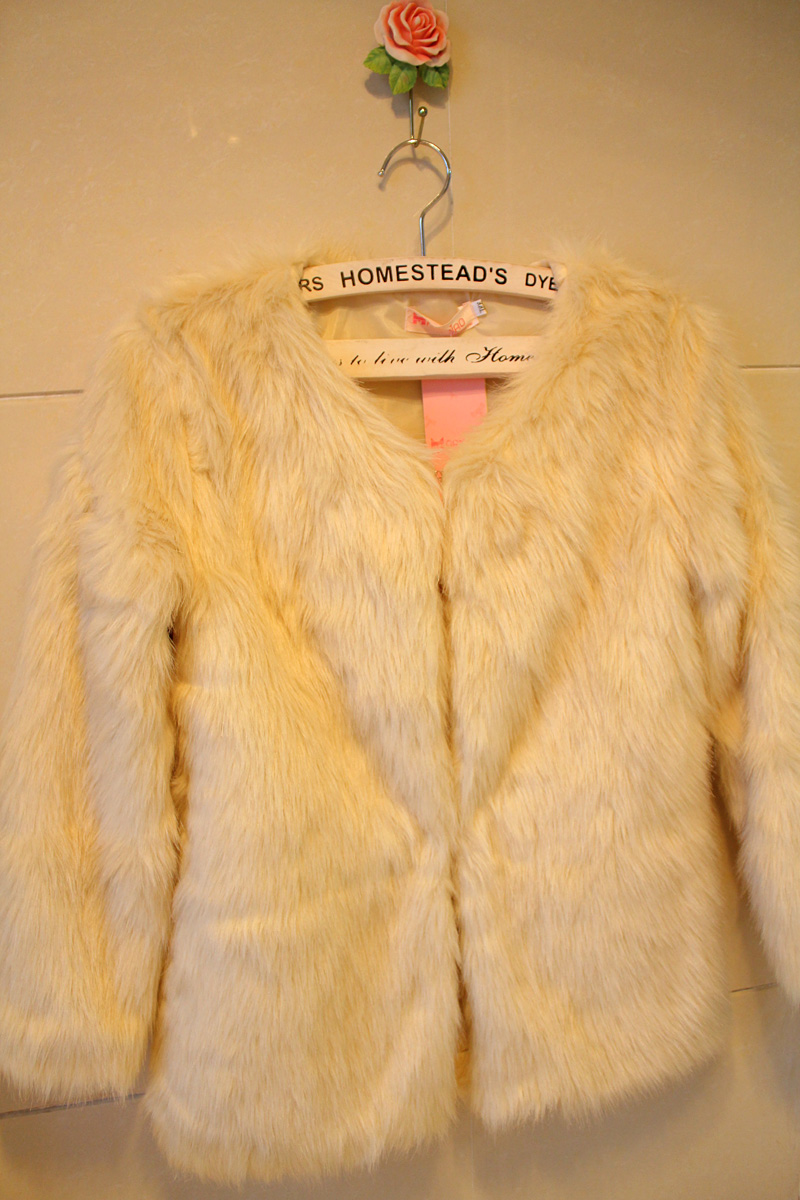 Autumn and winter quality ol long design fur coat wool casual fashion all-match