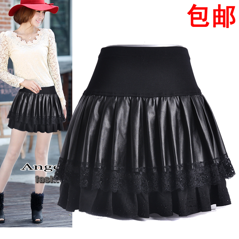 Autumn and winter short skirt leather skirt winter dress autumn and winter skirt bust skirt slim hip skirt bust skirt