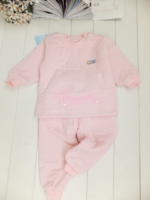 Autumn and winter the antarctic cotton male female child thermal underwear set clothing sleepwear 0024