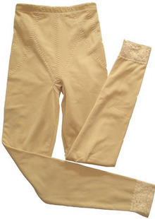 Autumn and winter thickening plus velvet slim waist butt-lifting stovepipe body shaping trousers