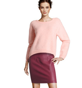 Autumn and winter women new arrival h pleated zipper after placketing leather short skirt 2