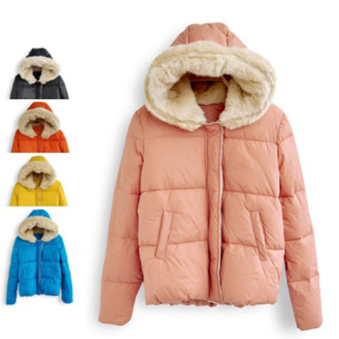 Autumn and winter women outerwear thickening cotton-padded jacket wadded jacket hooded women's cotton-padded jacket 209w286