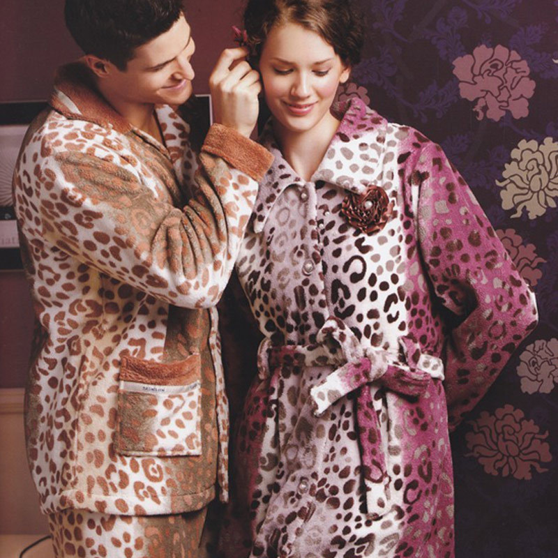 Autumn and winter women's noble elegant sleepwear lounge women's coral fleece robe