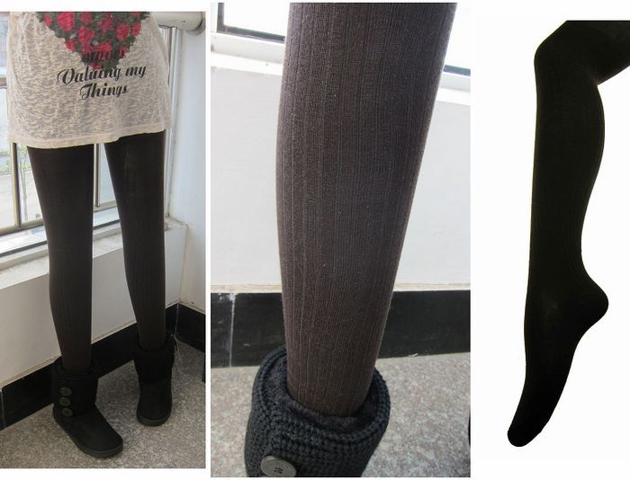 Autumn and winter women's pantyhose stripe socks trousers legging