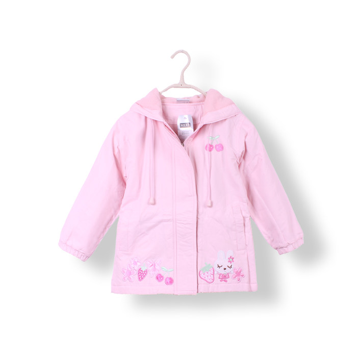 Autumn children's clothing  female child outerwear thick trench with a hood zipper-up 110-150cm
