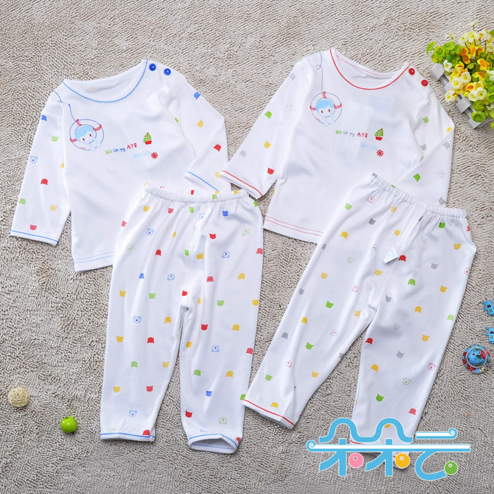 Autumn children's clothing ultra soft aloe vera fiber baby underwear set children tt-5