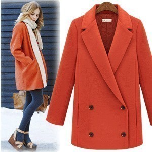 Autumn collection! [YZ044] women's brief double breasted casual suits, outerwear, woolen trench, ladies coat drop shipping