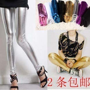 Autumn faux leather personalized leather pants tights female ankle length legging trousers jeans