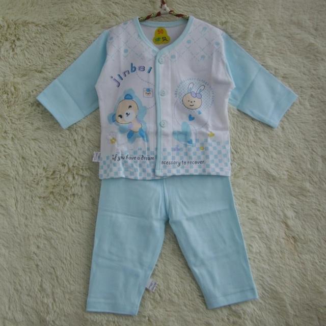 Autumn infant 100% cotton cardigan autumn underwear child set of underwear and underpants dual-use file