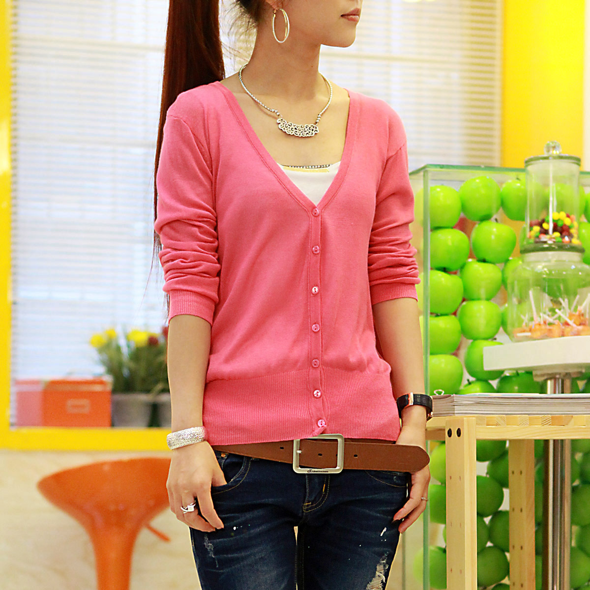 Autumn long-sleeve cape cardigan autumn outerwear short design female spring and autumn casual small lap slim short jacket