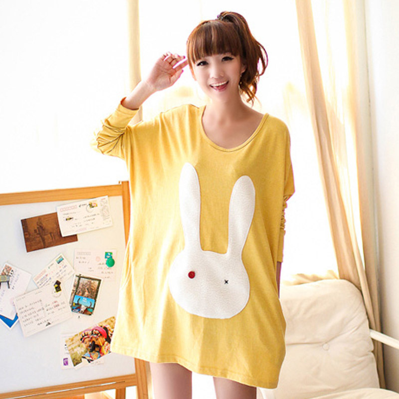 Autumn maternity clothing 2012 maternity women's cotton o-neck medium-long loose plus size t-shirt