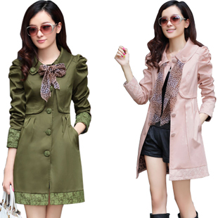 Autumn new arrival 2012 fashionable casual elegant lace gentlewomen trench silk scarf