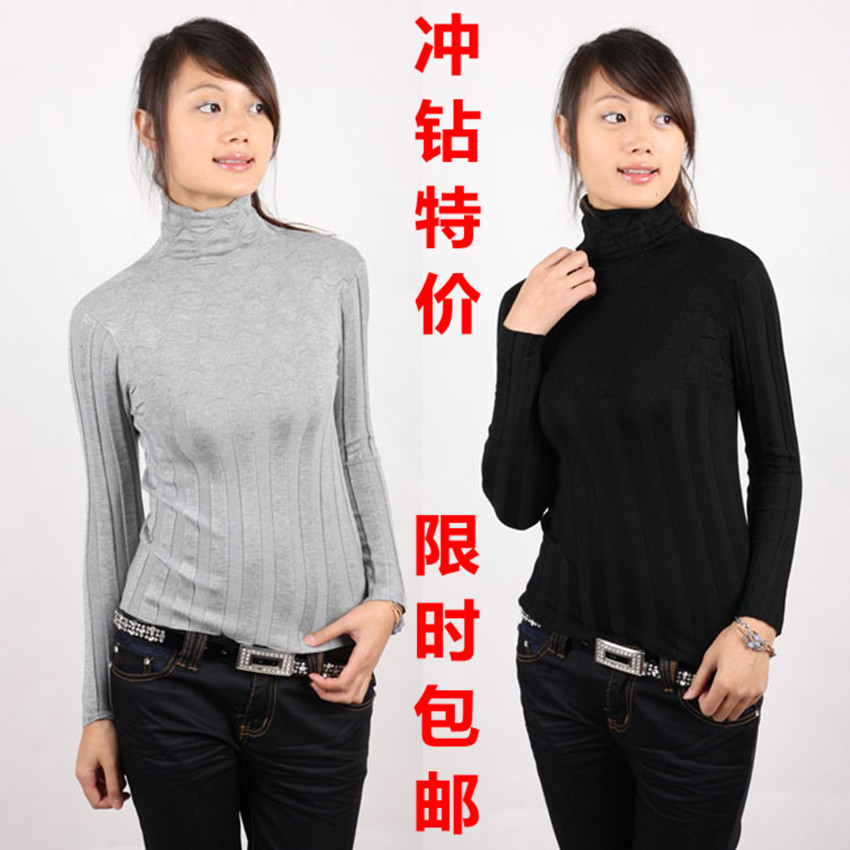 Autumn new arrival 2012 outerwear heap turtleneck sweater basic shirt long-sleeve sweater women's turtleneck