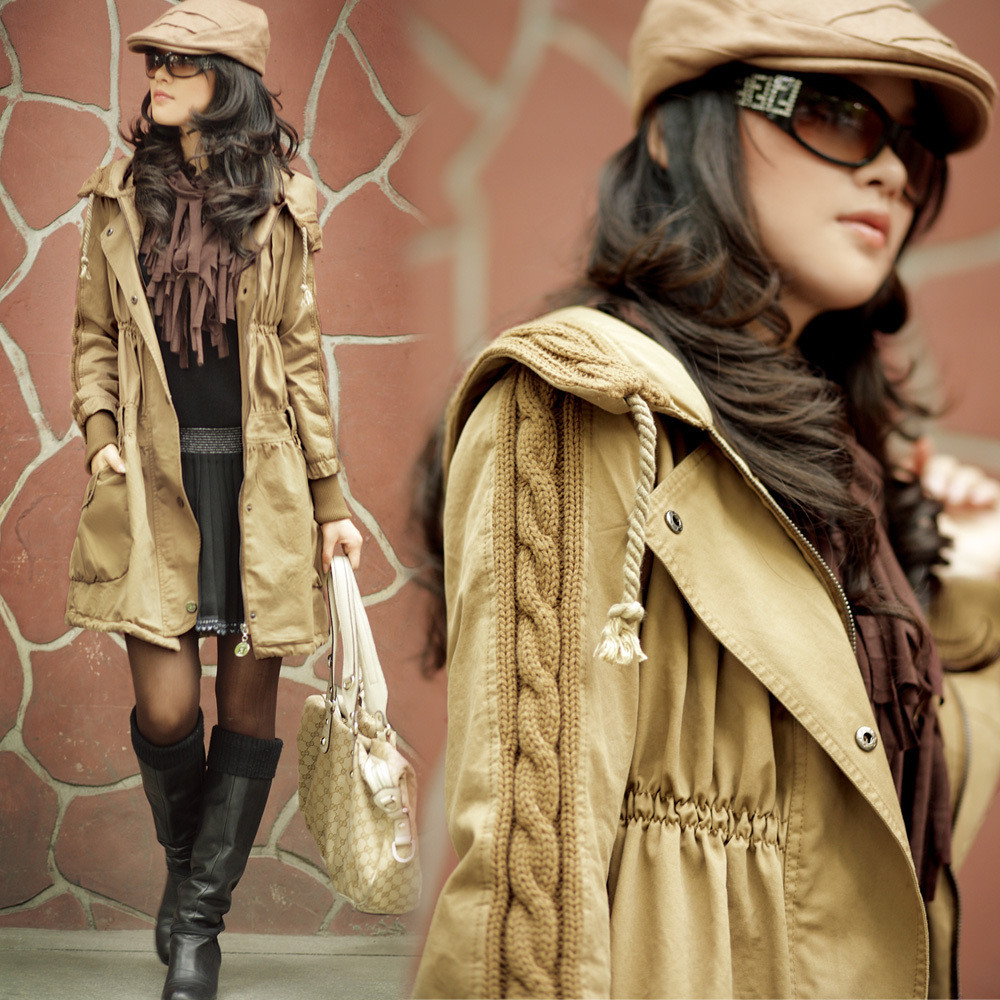 Autumn new arrival 2012 women's long-sleeve slim trench women's outerwear 9168