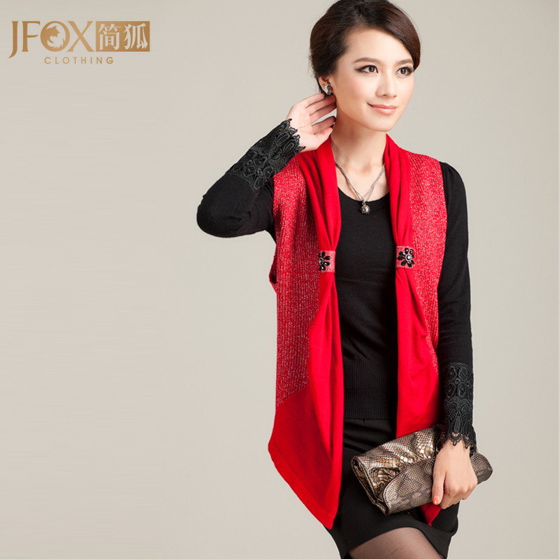 Autumn new arrival 2012 women's sweater vest cardigan sweater medium-long