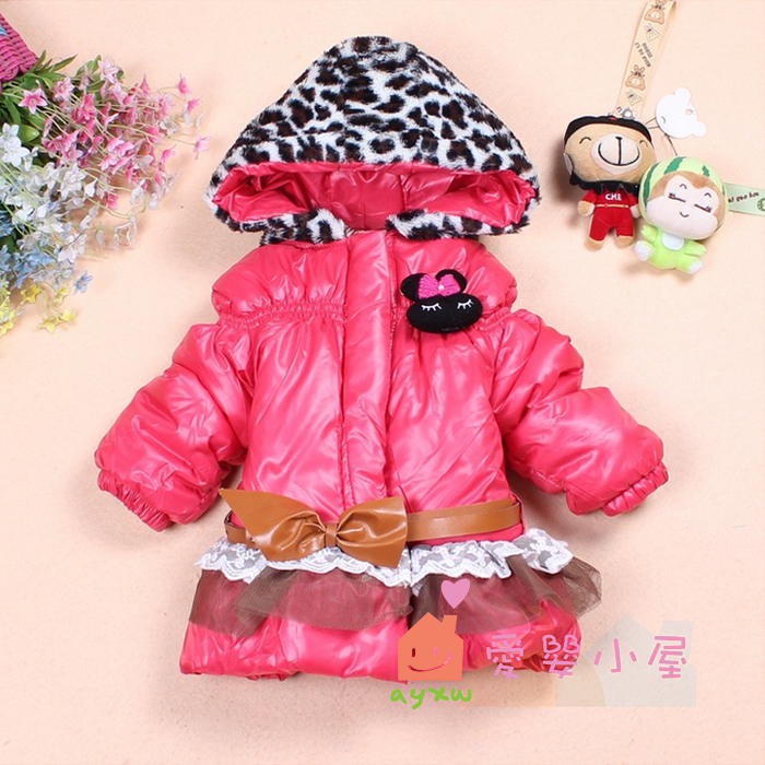 Autumn new arrival 2013 girls clothing baby child buckle thickening outerwear thermal top small trench