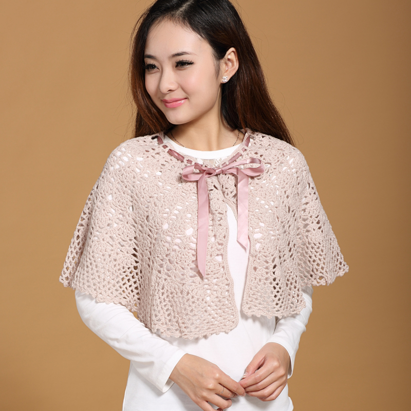 Autumn new arrival cardigan batwing sleeve sweet handmade sweater outerwear