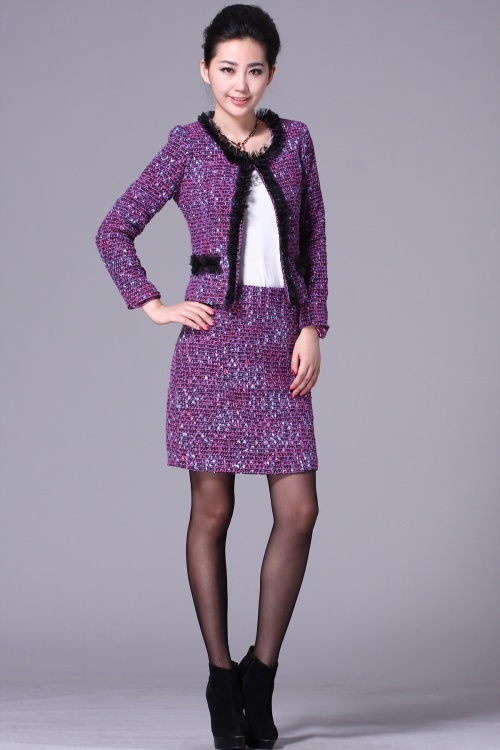 Autumn new arrival fashion women's set elegant skirt twinset