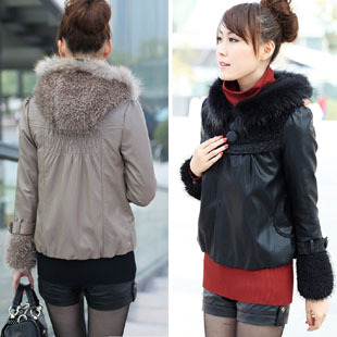 Autumn new arrival  leather clothing female short design repair autumn and winter outerwear short design leather clothing