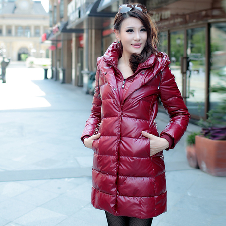 Autumn new arrival outerwear women's down coat medium-long repair down jacket fashion style free shipping