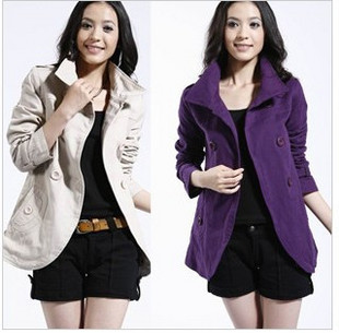 Autumn new arrival women's 2012 casual outerwear slim waist dovetail autumn outerwear women's spring and autumn casual