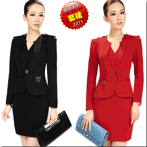 Autumn quality work wear female suit ol fashion skirt formal commercial suit work wear 2271