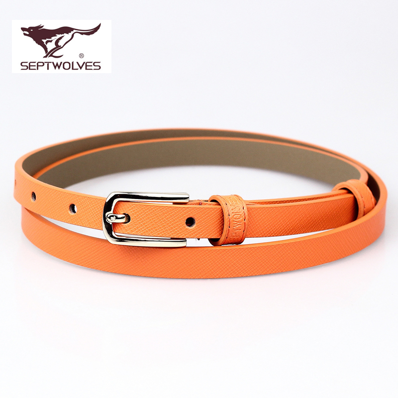 Autumn SEPTWOLVES women's decoration belt genuine leather strap female ultrafine fashion waist decoration