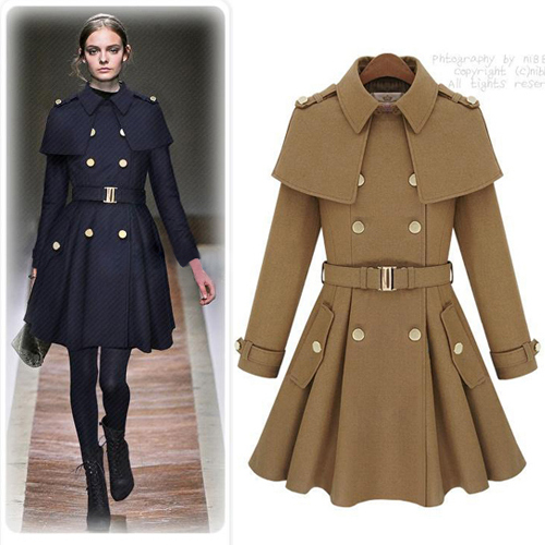 Autumn slim elegant velvet OL outfit trench