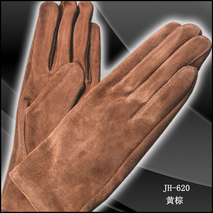 Autumn spring and autumn brief casual leather gloves female pigskin suede genuine leather gloves - 620