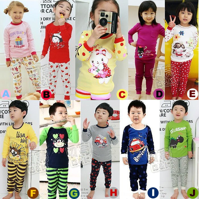 autumn  styel 2012 autumn cartoon candy paragraph boys clothing girls clothing lounge set tz-0421 free   shipping