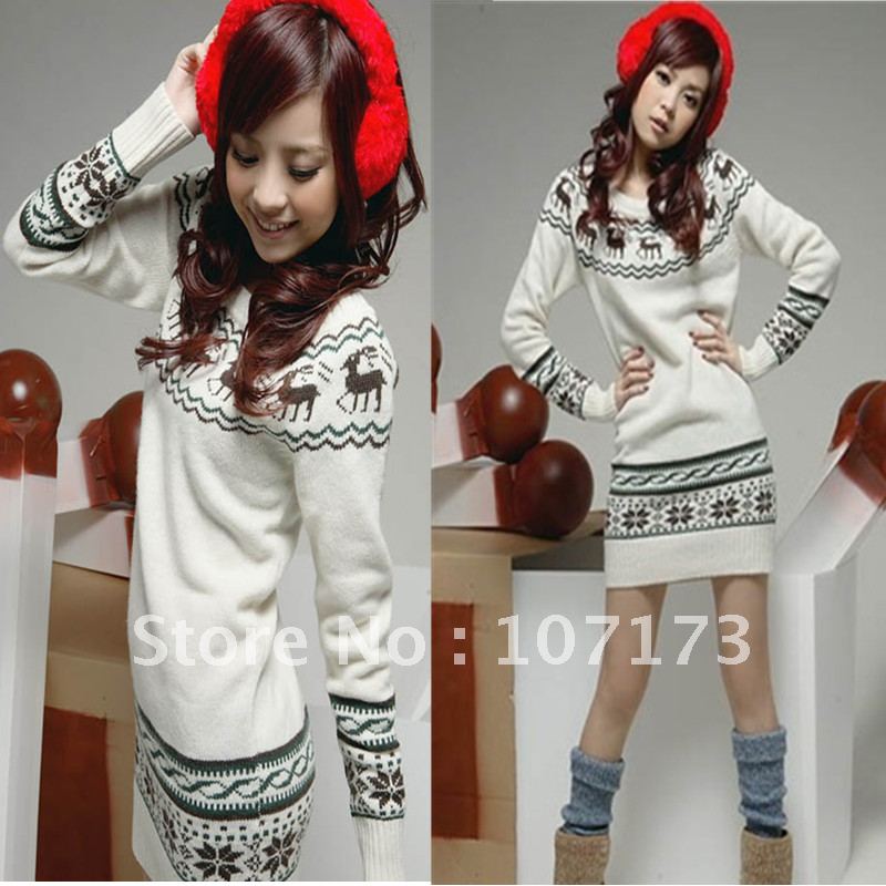 Autumn Sweater Women 2013 Spring And Autumn Thickening Long Design Slim Long-sleeve Sweater Winter Outerwear